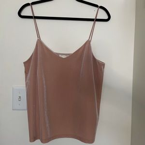 Blush Pink Velour Tank